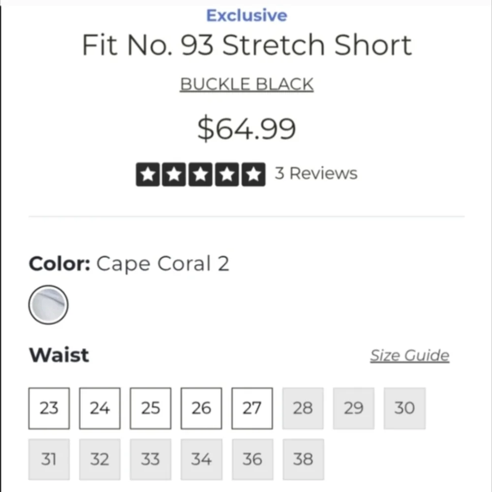 Sz 14/16 Curvy Buckle BLACK Fit 93 High Rise Light Wash Shorts Sz 33 BBW1748 - Picture 2 of 9